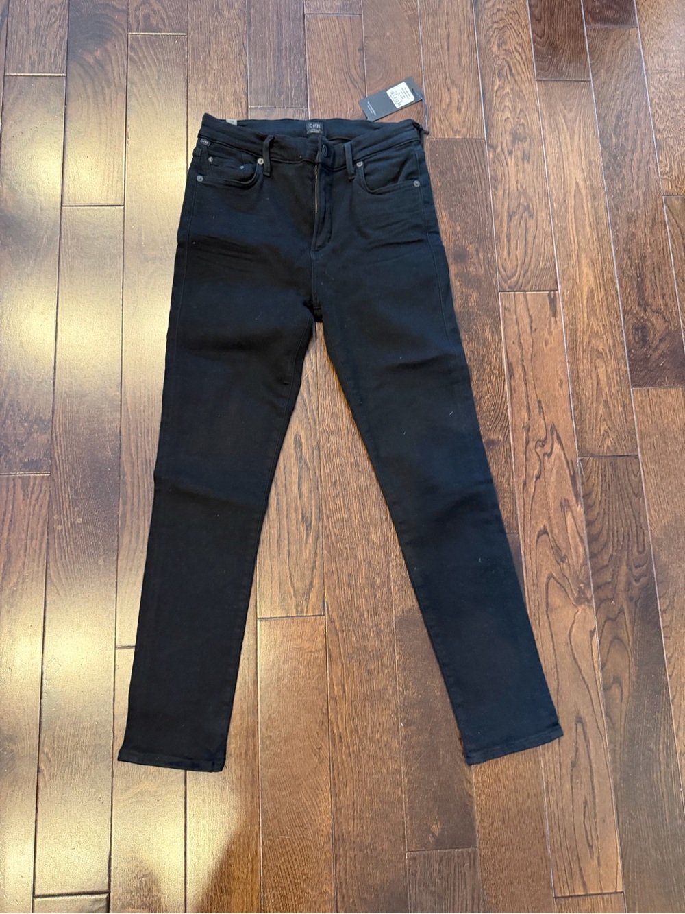 Citizens of Humanity Black Women rocket crop High-Rise Skinny Jeans Size 29 NWT